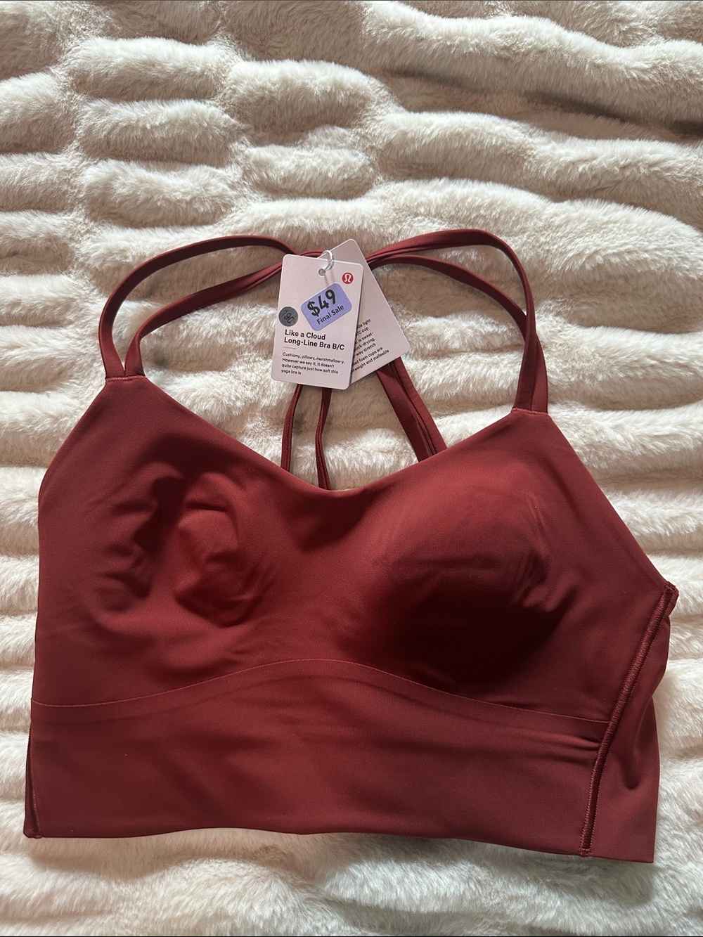 Lululemon Like a Cloud Long-Line Bra - Size 6 B/C cup NWT